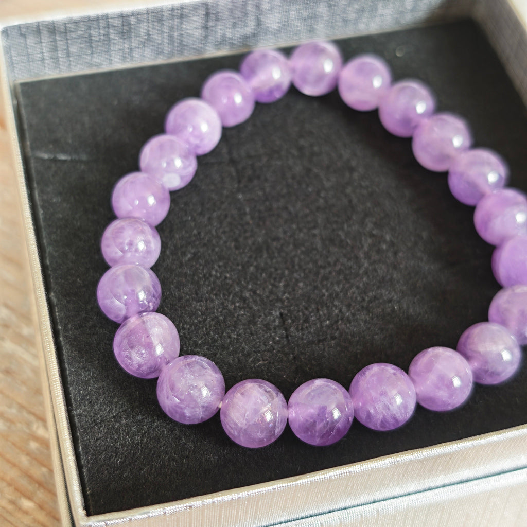 Amethyst Bracelet A+ 8mm for Calm & Clarity