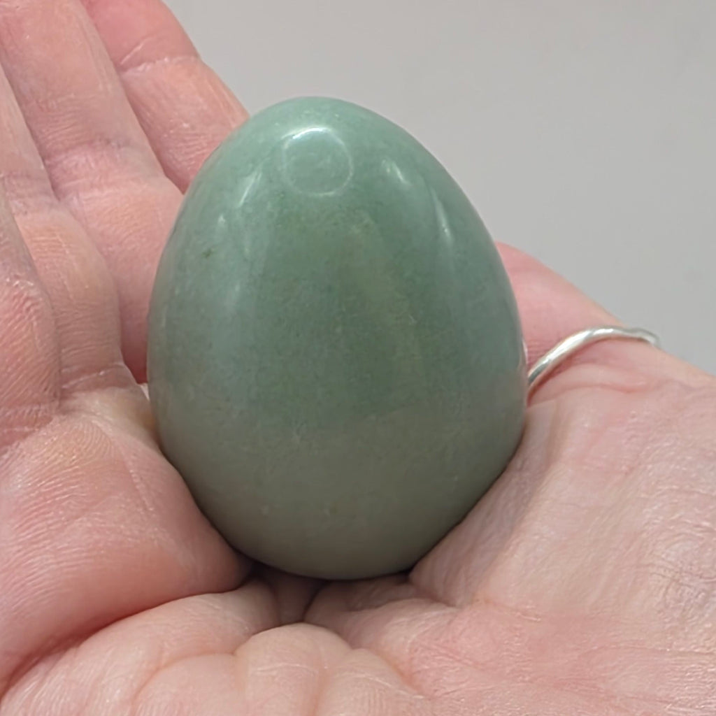Green Aventurine Crystal Egg Luck · Opportunity · Heart Healing