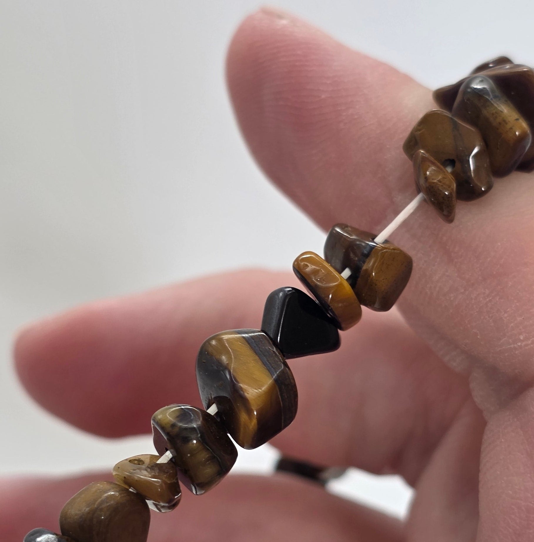 Tiger's Eye Chip Bracelet – Confidence, Protection & Grounding
