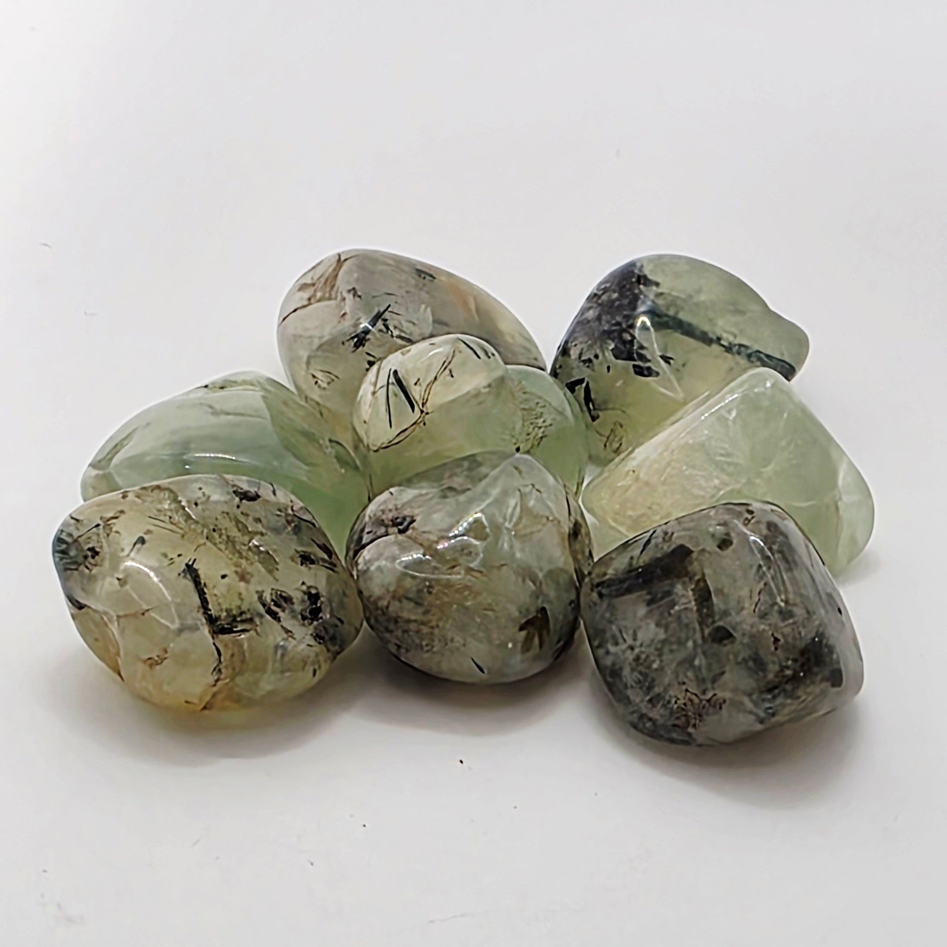Prehnite Tumblestones – Heart Healing & Protection