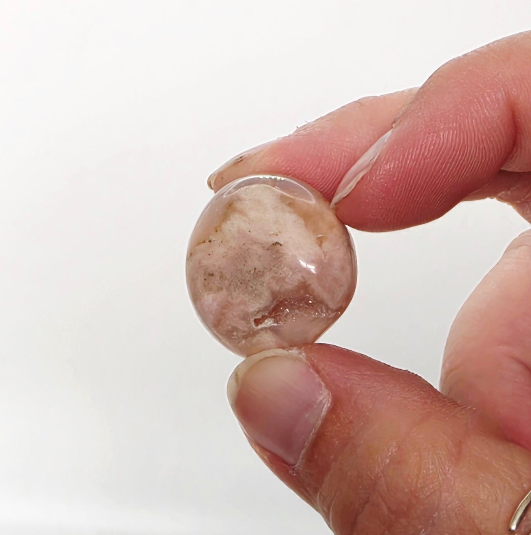 Flower Agate Tumbled Stone – Growth & Potential – Natural Crystal with Flower Inclusions