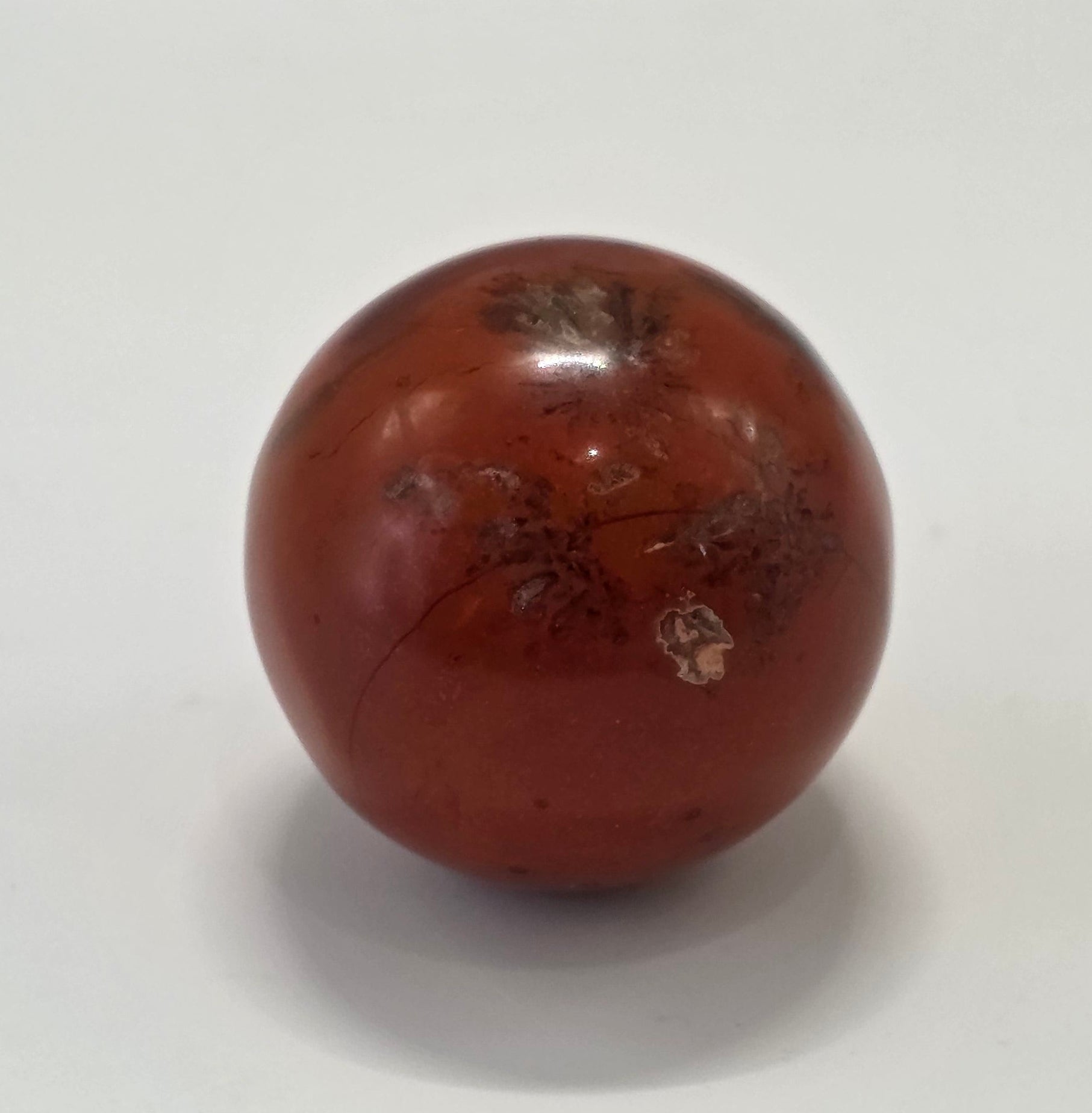 Red Jasper Crystal Sphere – 35mm – Polished – Grounding & Vitality