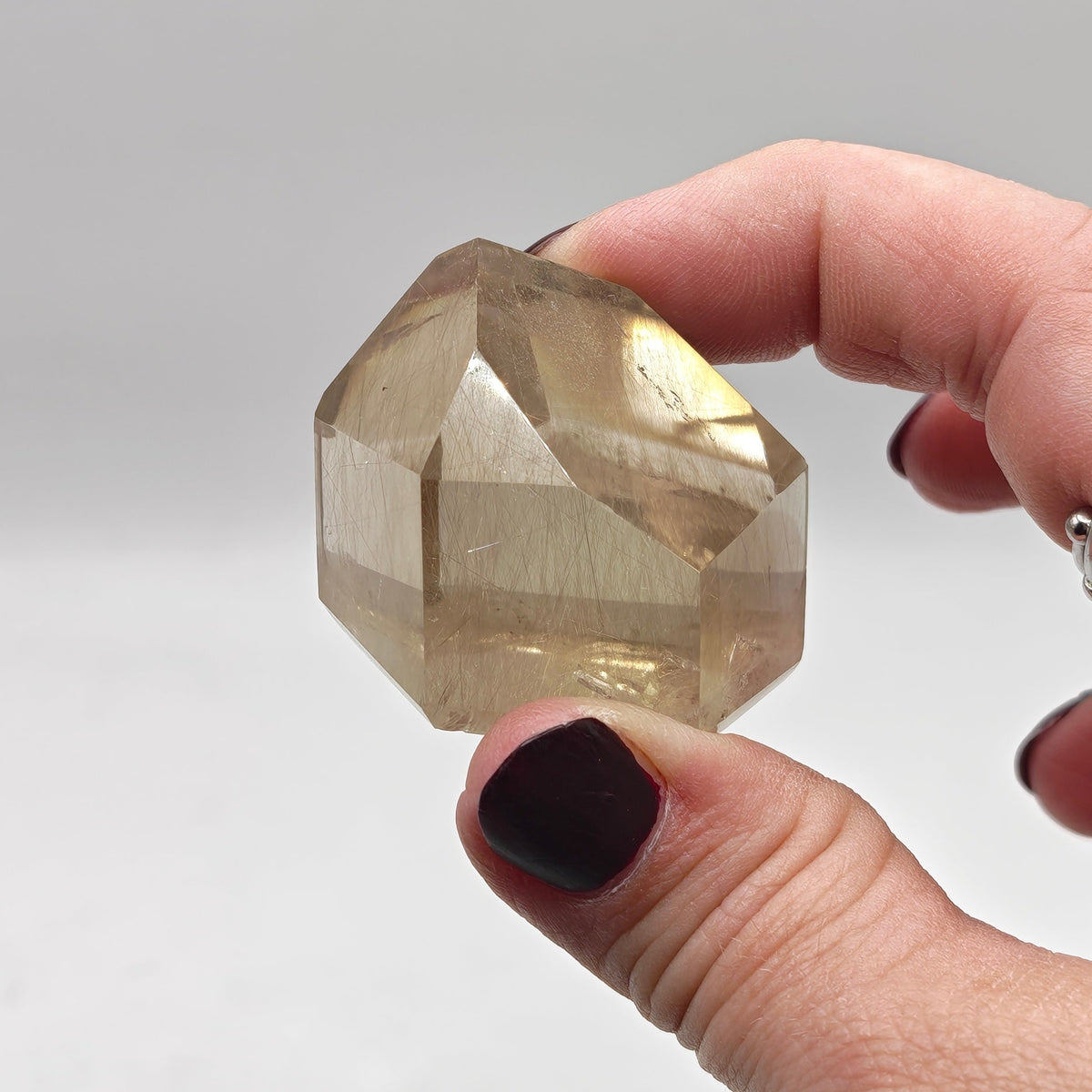 Natural Citrine Point Brazil with Inclusions, 4cm Not Heat Treated
