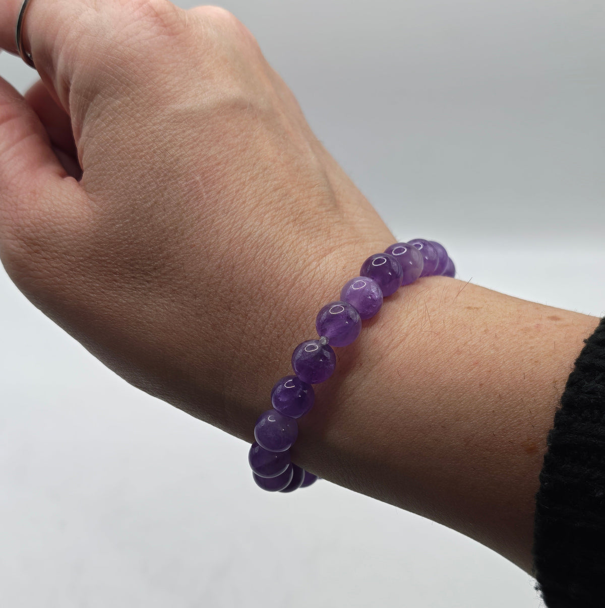 Amethyst Bracelet A+ 8mm for Calm & Clarity
