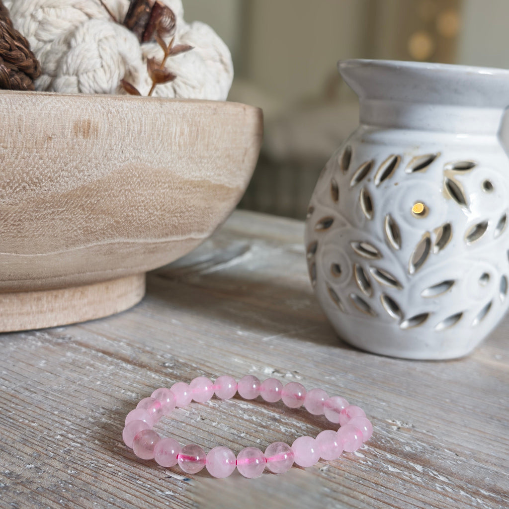 Natural Rose Quartz Bracelet A+ Grade