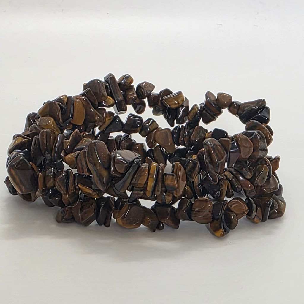 Tiger's Eye Chip Bracelet – Confidence, Protection & Grounding