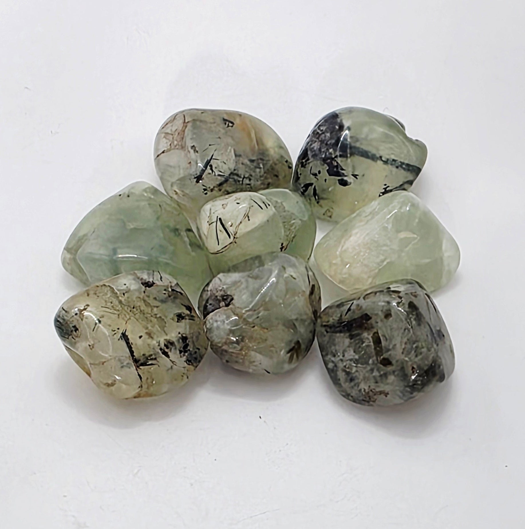 Prehnite Tumblestones – Heart Healing & Protection