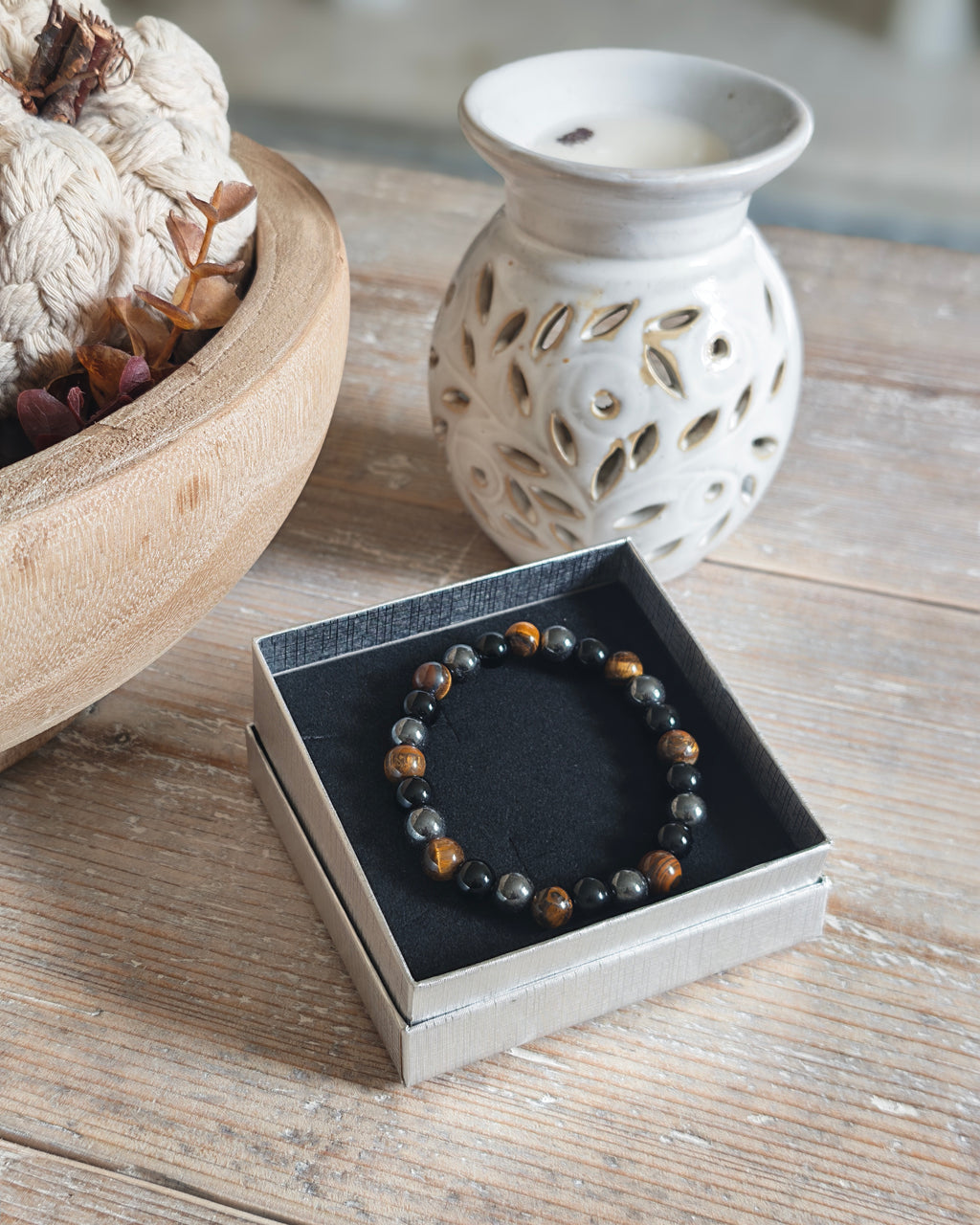 Triple Protection Crystal Bracelet 8mm A+