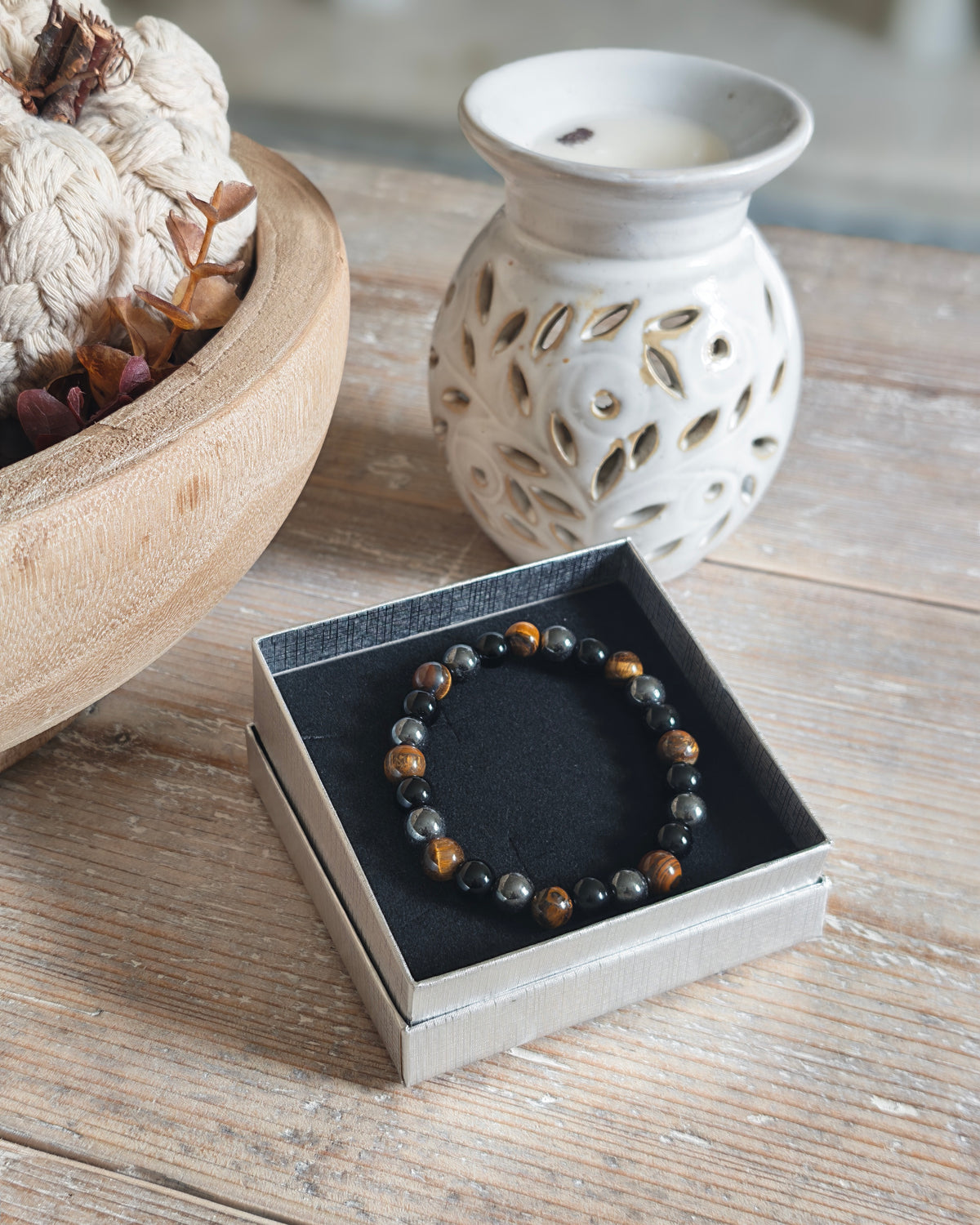 Triple Protection Crystal Bracelet 8mm A+