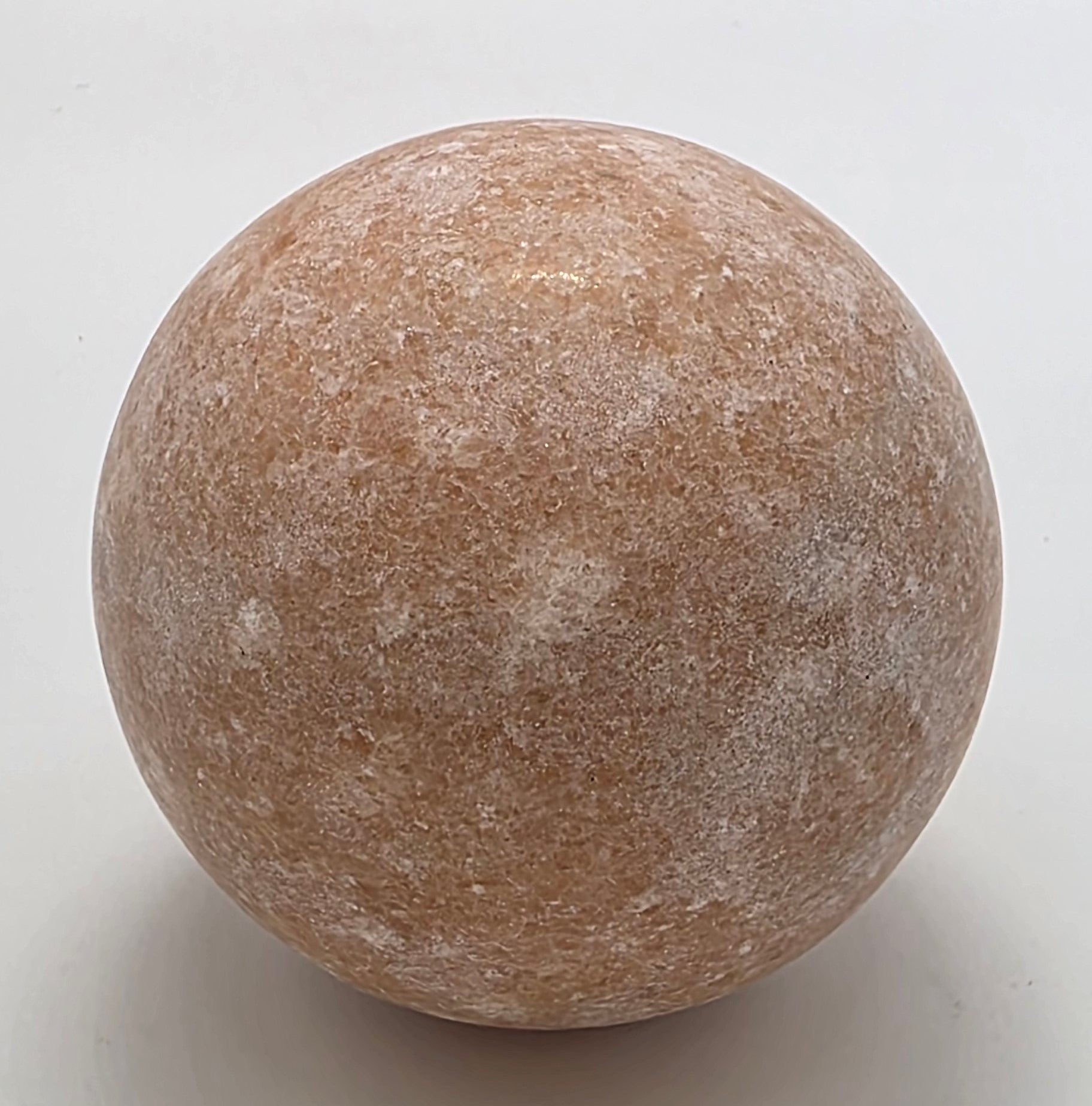 Peach Calcite Crystal Sphere 4cm – Emotional Healing & Creativity