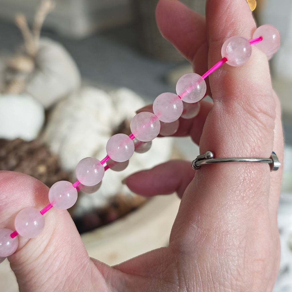 Natural Rose Quartz Bracelet A+ Grade