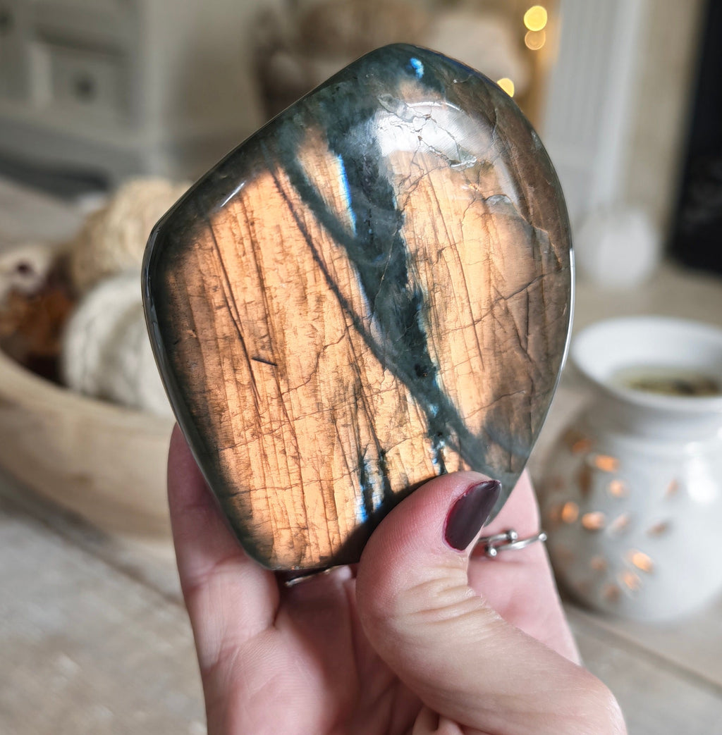 Rare Sunset Flash Labradorite