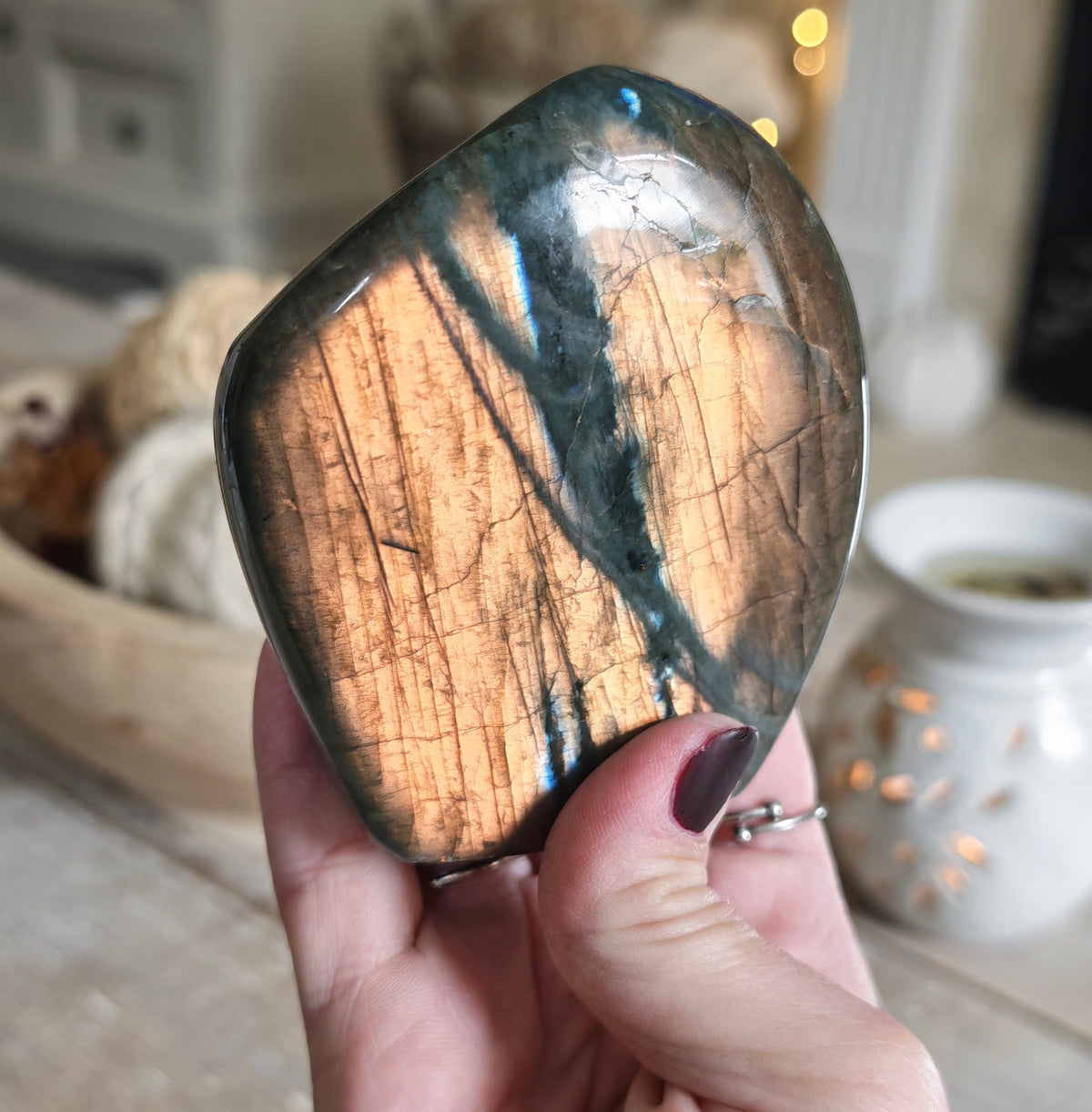 Rare Sunset Flash Labradorite