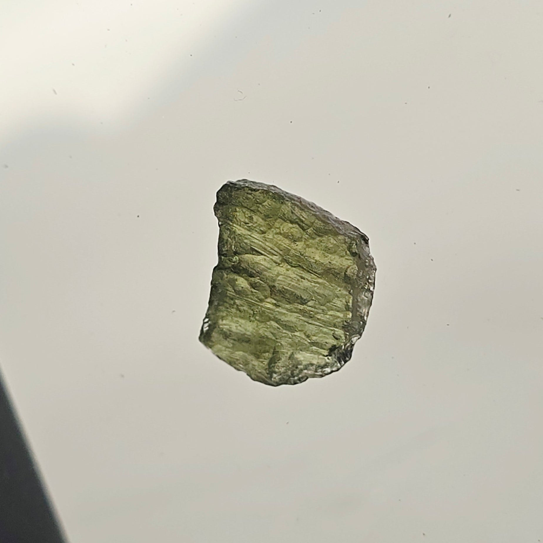 Genuine Moldavite Raw Chip – Transformation & High Vibration 0.8-0.9G