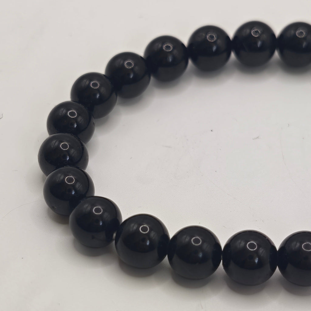 Black Tourmaline Bracelet A+ 8mm for Protection