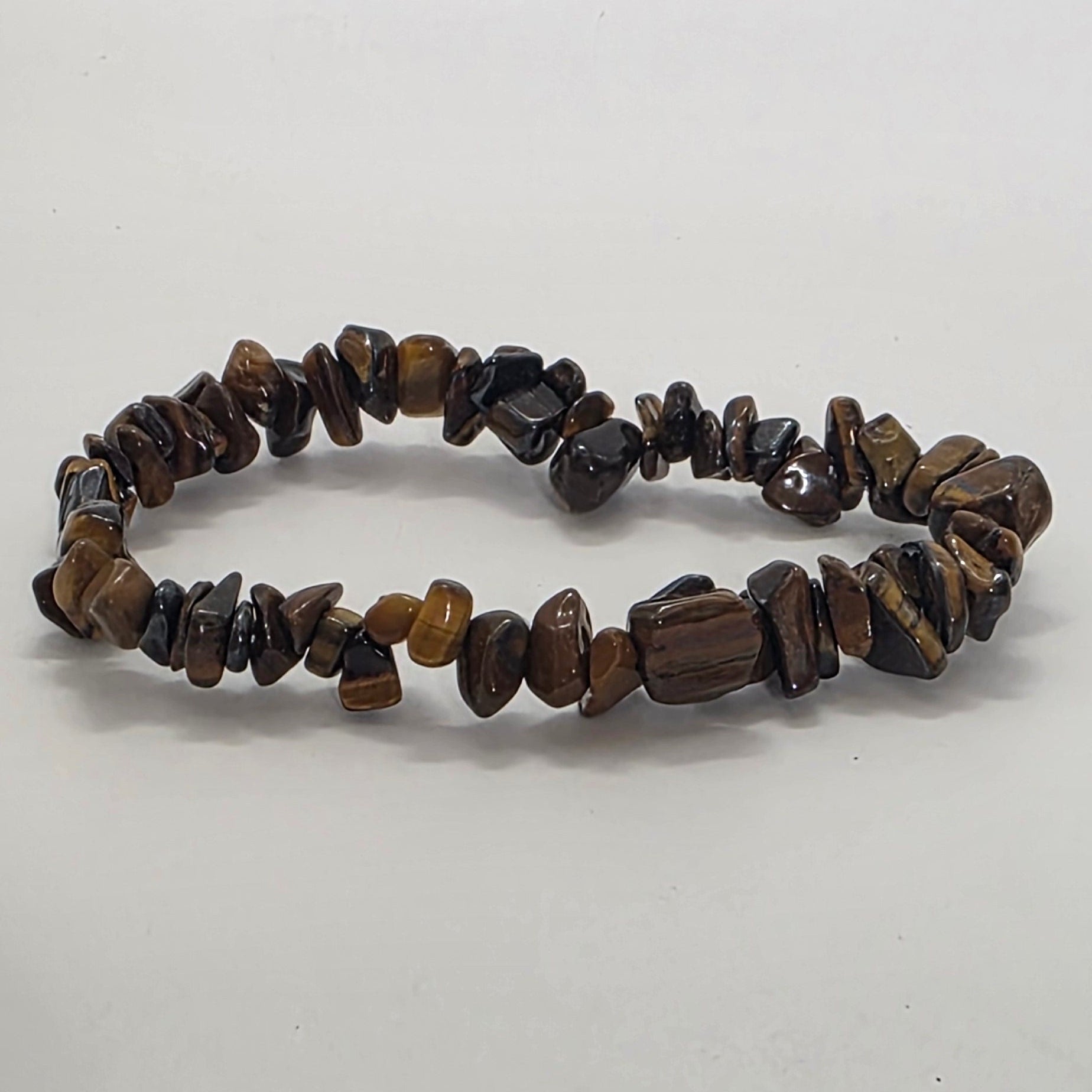 Tiger's Eye Chip Bracelet – Confidence, Protection & Grounding