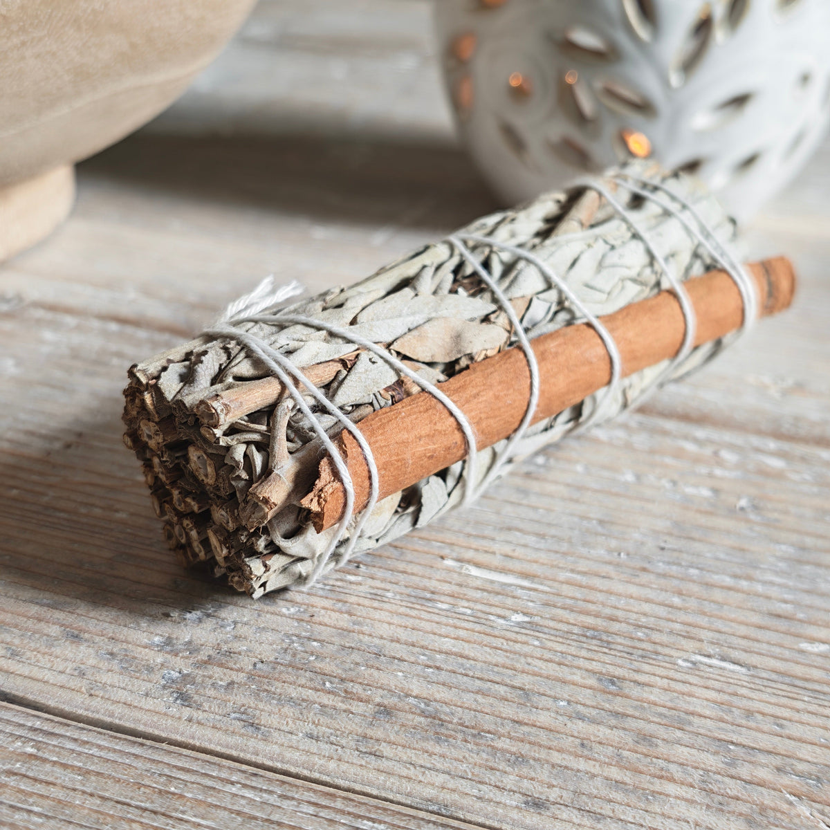 Cinnamon & White Sage Smudge Stick – California