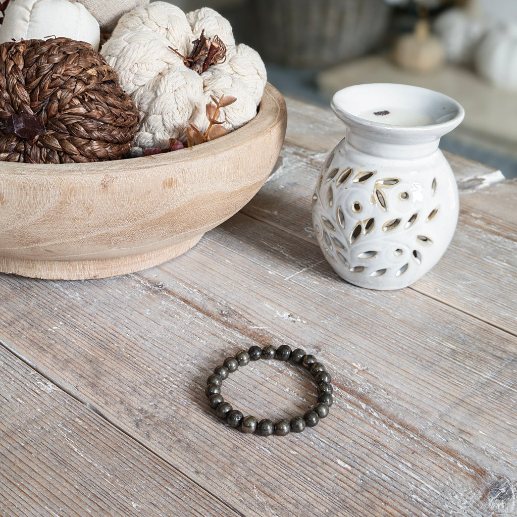 Pyrite Bracelet A+ 8mm for Abundance & Success