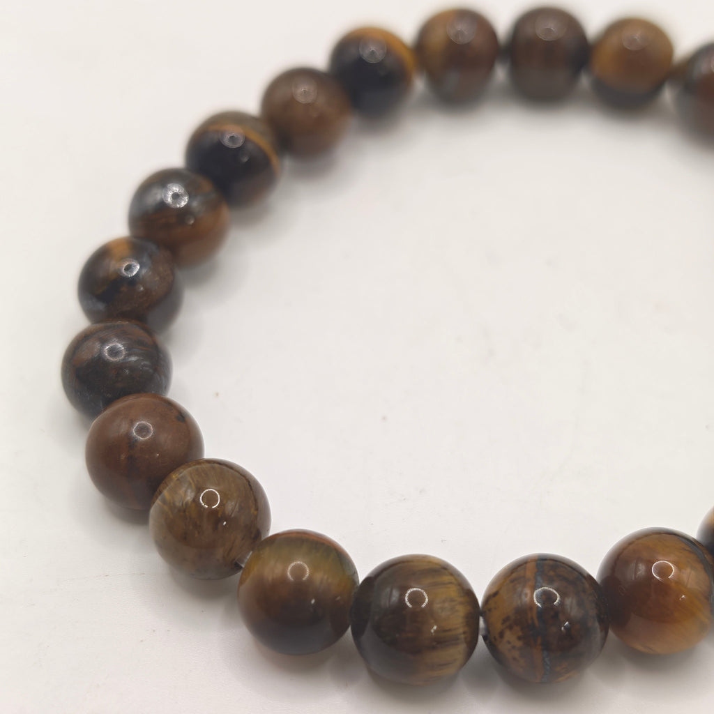 Tiger Eye Beaded Bracelet A+ 8mm for Confidence