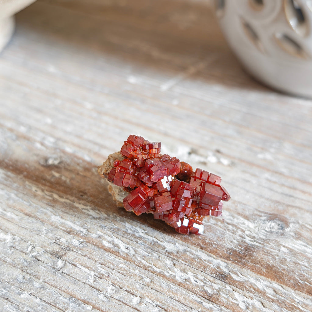 Vanadinite Crystal Piece #1 – 21g Raw Mineral