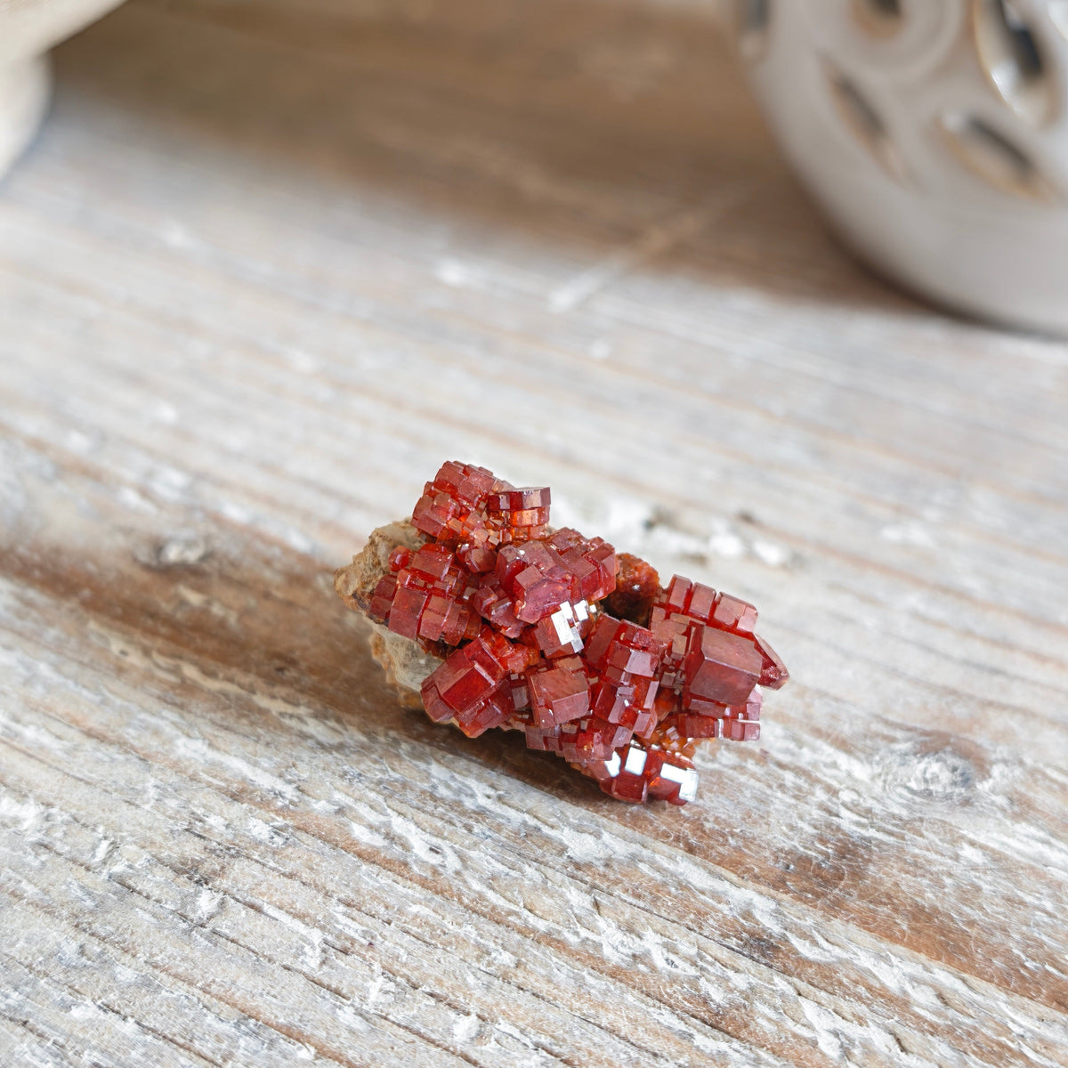 Vanadinite Crystal Piece #1 – 21g Raw Mineral