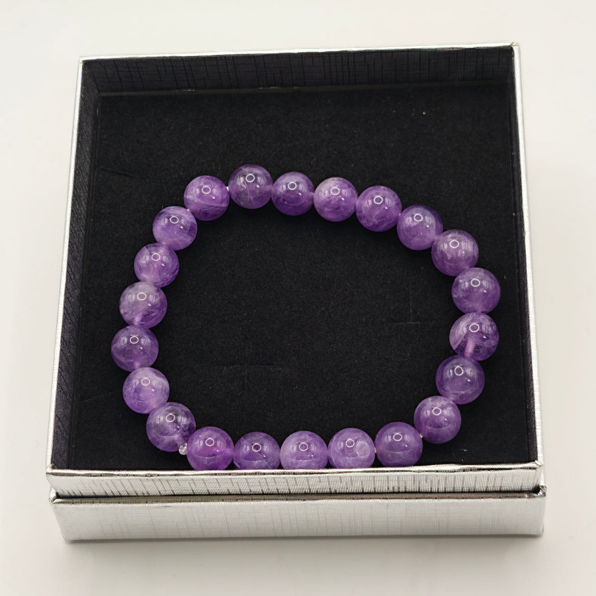 Amethyst Bracelet A+ 8mm for Calm & Clarity