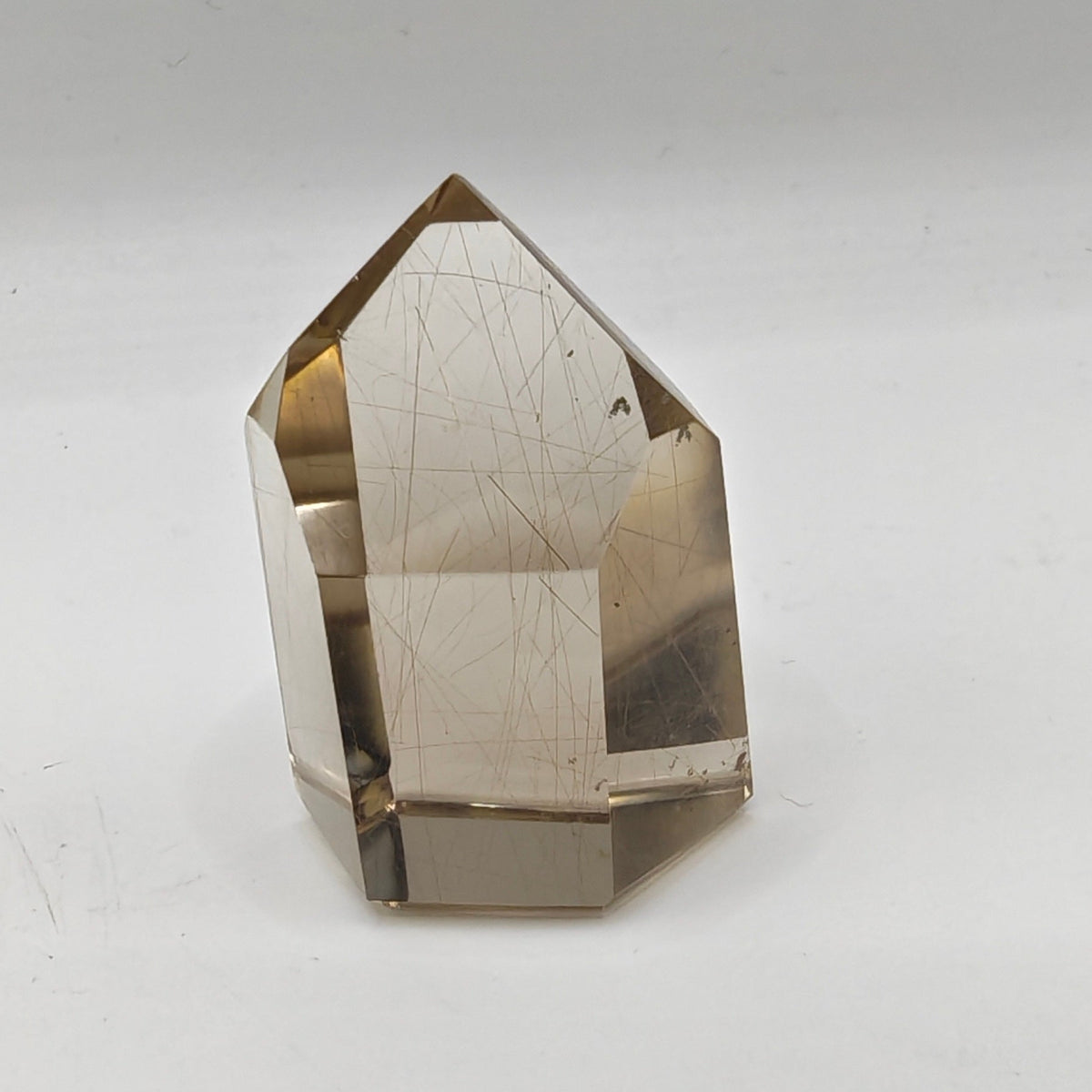 Natural Citrine Point Brazil with Inclusions, Not Heat Treated