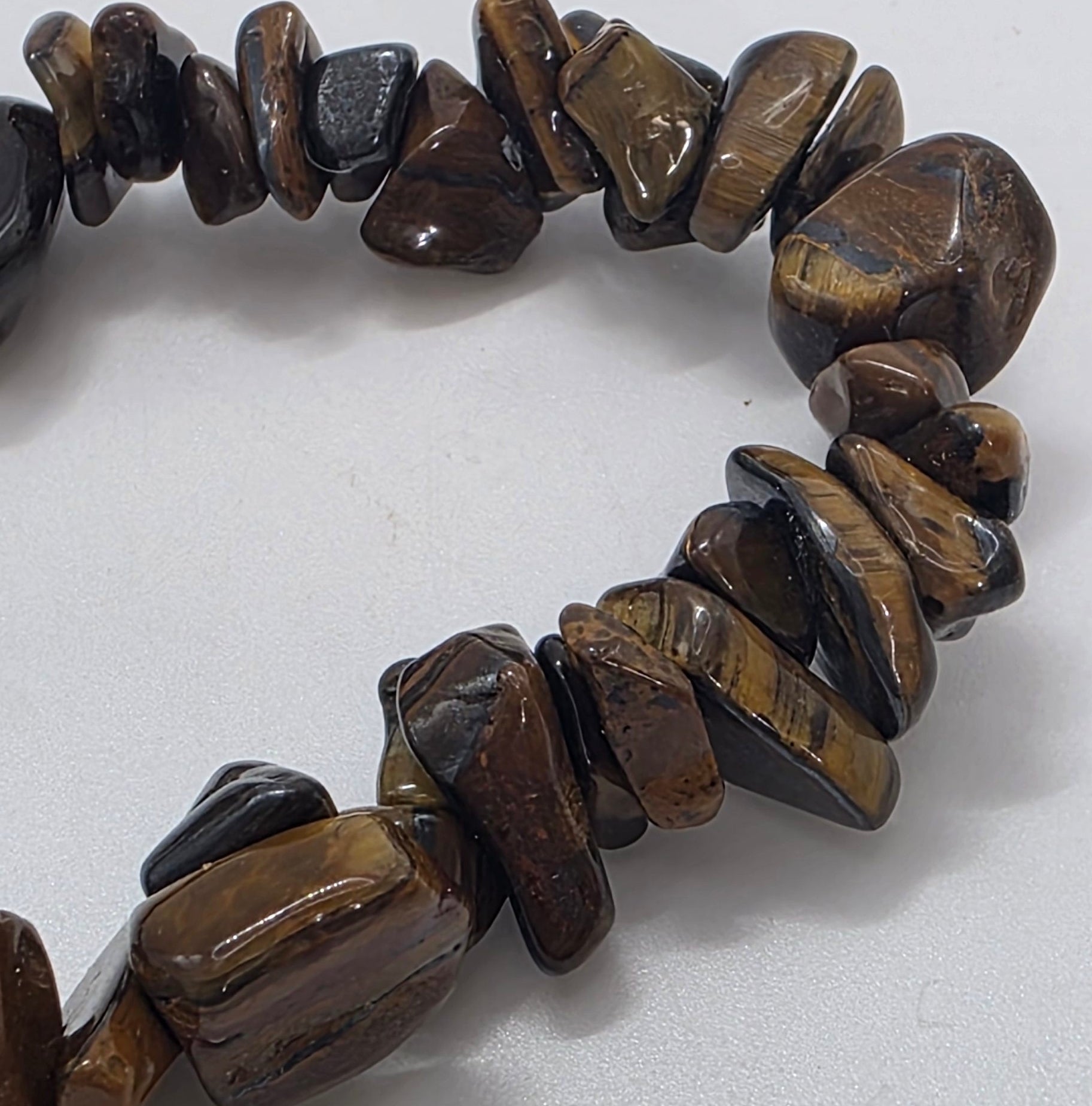 Tiger's Eye Chip Bracelet – Confidence, Protection & Grounding