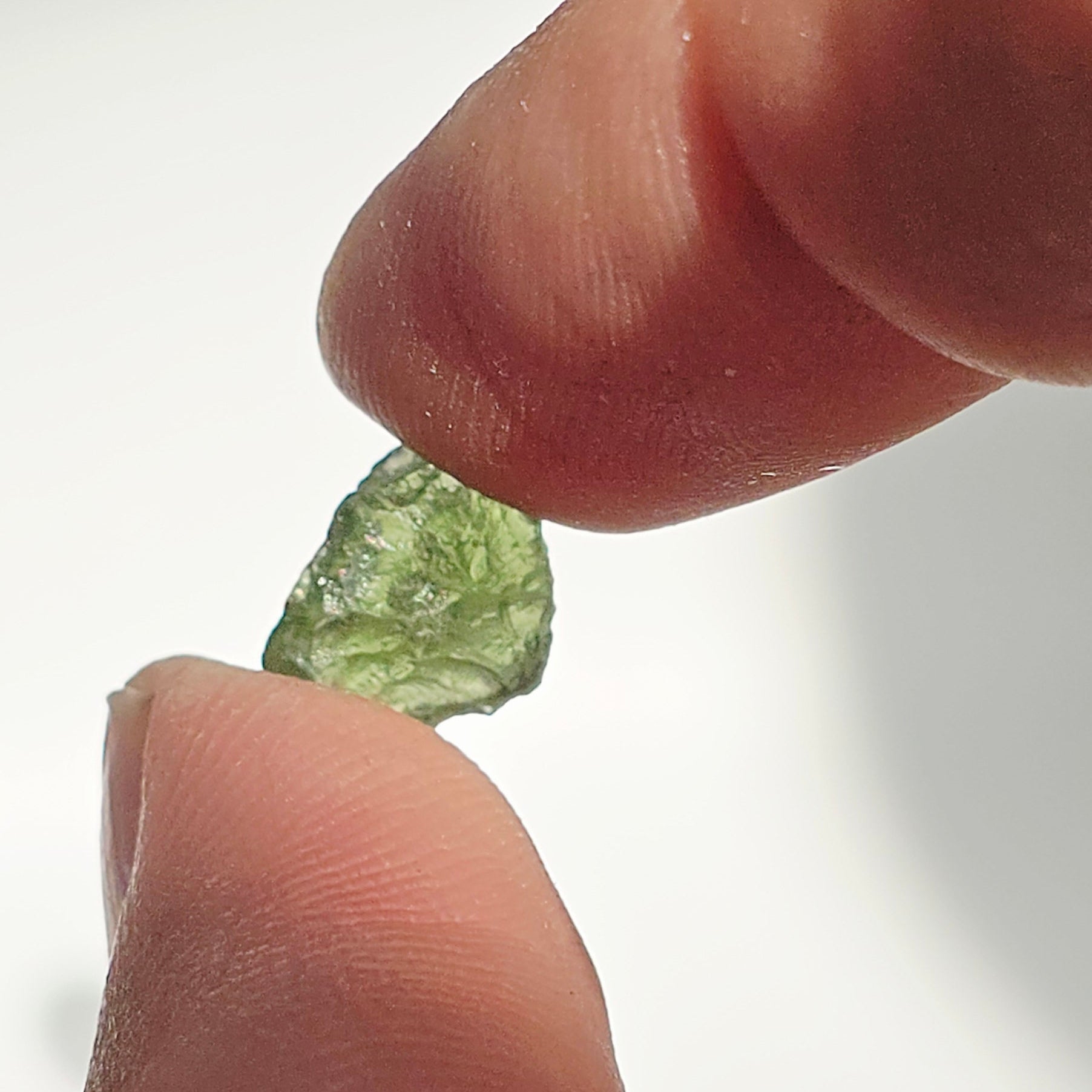 Genuine Moldavite Raw Chip – Transformation & High Vibration 0.6 - 0.7g